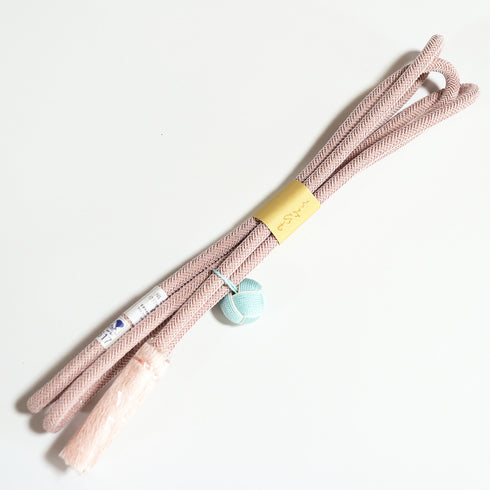 帯締め リサイクル 手組紐 ピンク 正絹 新品・未使用品 夏物