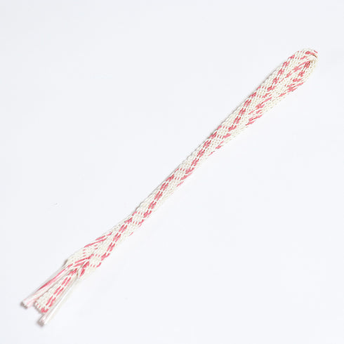 帯締め リサイクル カジュアル 平組紐 ホワイト 正絹 新品・未使用品 夏物