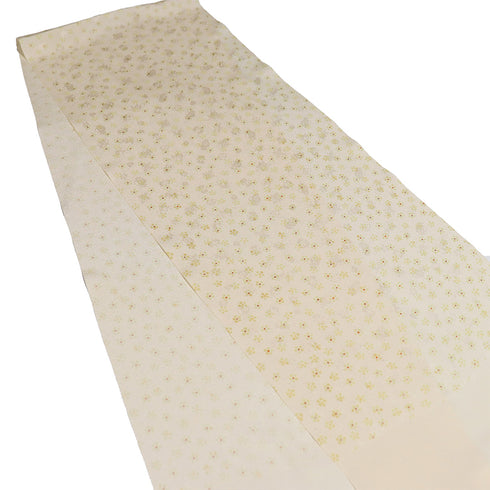 帯締め・帯揚げセット リサイクル 丸組紐 ちりめん 多色 正絹 Sランク 小花柄