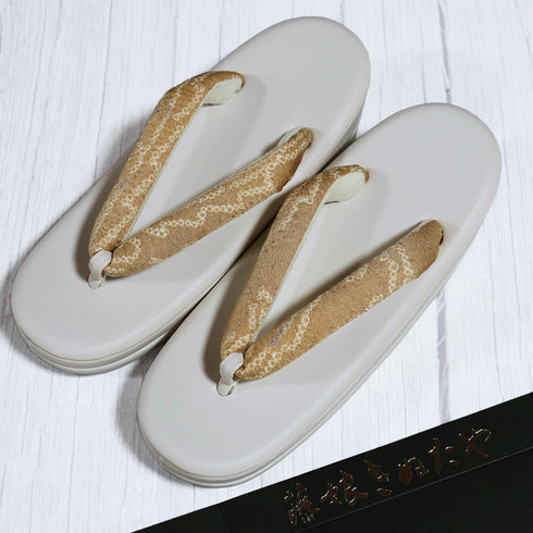 草履 新品 ホワイト 新品・未使用品 藤娘きねたや
