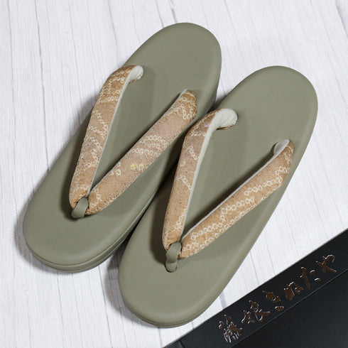 草履 新品 グリーン 新品・未使用品 藤娘きねたや