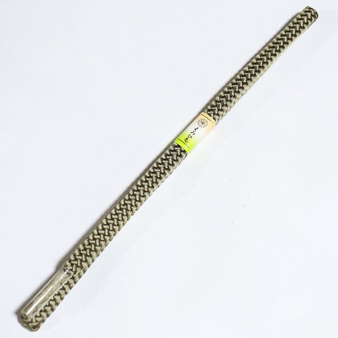 帯締め リサイクル カジュアル 手組紐 グリーン 正絹 新品・未使用品