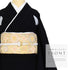 黒留袖 リサイクル 身丈164.5cm 裄66.4cm 袷 雪輪柄 金駒刺繍 ブラック Lサイズ 落款 五つ紋 しつけ糸 正絹 広衿 Sランク