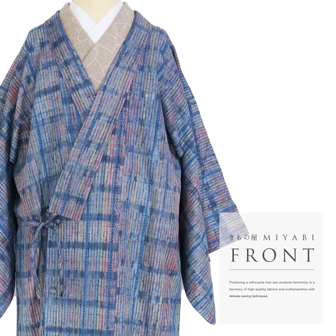 白藤絽の着物からロングコート 白藤様専用絽の着物からロングコート