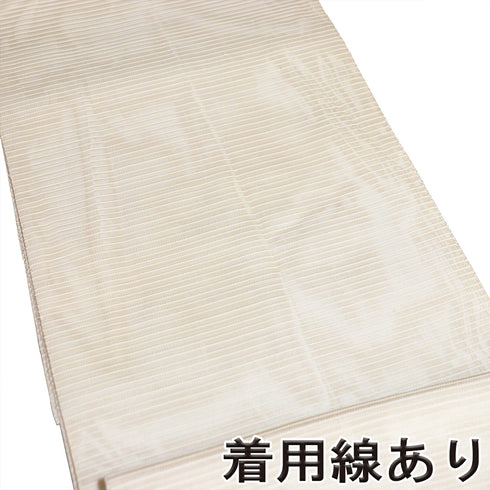 袋帯 リサイクル 帯丈456cm ポイント柄 花柄 夏用 ベージュ Lサイズ 正絹 Sランク お洒落