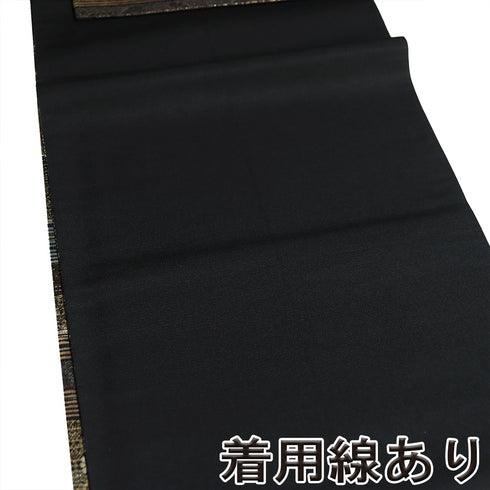 袋帯 リサイクル 帯丈432cm 六通 横段柄 ブラック Sサイズ 正絹 Sランク フォーマル セミフォーマル