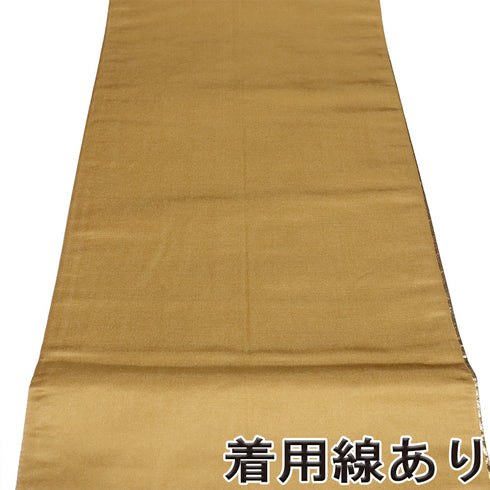 袋帯 リサイクル 帯丈434cm 六通 花に鳥模様 ゴールド Sサイズ 正絹 Sランク フォーマル
