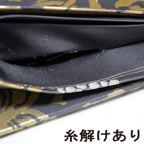 袋帯 リサイクル 帯丈440cm 全通 名物裂全通柄 グレー Mサイズ 正絹 Sランク セミフォーマル お洒落