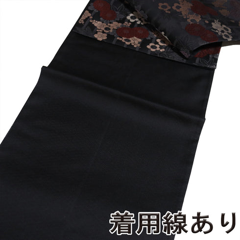 袋名古屋帯 リサイクル 帯丈384cm 六通 花柄 梅・桜・菊・楓 グレー Lサイズ 正絹 Sランク カジュアル お洒落