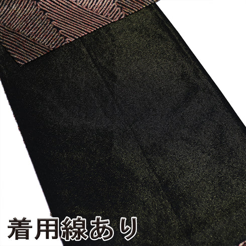 袋帯 リサイクル 帯丈442cm 全通 本場奄美大島泥染絣 無月 ブラウン Mサイズ 正絹 Sランク お洒落