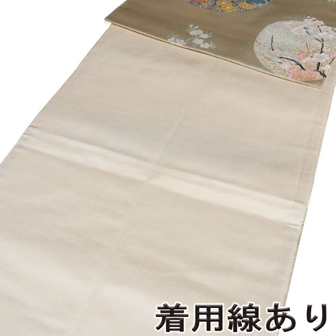 袋帯 リサイクル 帯丈440cm ポイント柄 丸に花や鳥柄 ゴールド Mサイズ 正絹 Sランク お洒落 カジュアル