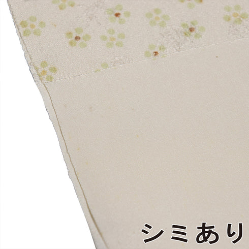帯締め・帯揚げセット リサイクル 丸組紐 ちりめん 多色 正絹 Sランク 小花柄
