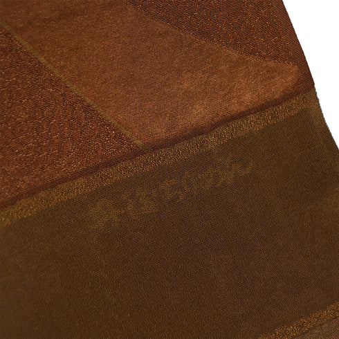 帯揚げ リサイクル お洒落 ちりめん 正絹 ブラウン 地紋 菊柄 丹後ちりめん Sランク AG-1259