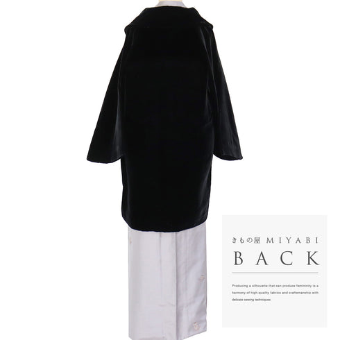 コート リサイクル 身丈86cm 裄68.5cm 袷 パイル生地 ラグラン袖 ブラック LLサイズ カジュアル 不明 Sランク