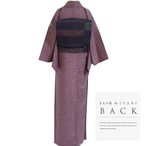 紬 リサイクル 身丈159.6cm 裄64.4cm 袷 牛首紬 たたき柄 レッド Mサイズ お洒落 落款 証紙 正絹 広衿 Sランク