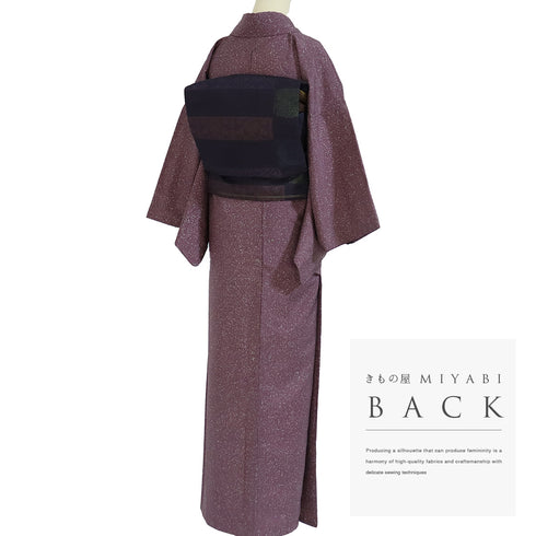 紬 リサイクル 身丈159.6cm 裄64.4cm 袷 牛首紬 たたき柄 レッド Mサイズ お洒落 落款 証紙 正絹 広衿 Sランク