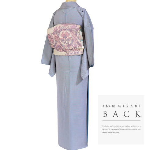 小紋 リサイクル 身丈152cm 裄64.4cm 袷 多色 Sサイズ お洒落 一つ紋 正絹 広衿 Aランク