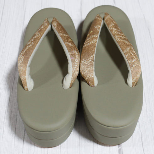 草履 新品 グリーン 新品・未使用品 藤娘きねたや