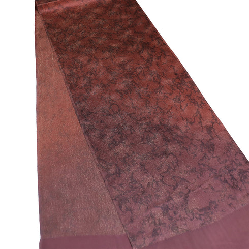 帯揚げ リサイクル お洒落 ちりめん 正絹 レッド ぼかし柄 新品・未使用品 AG-1237