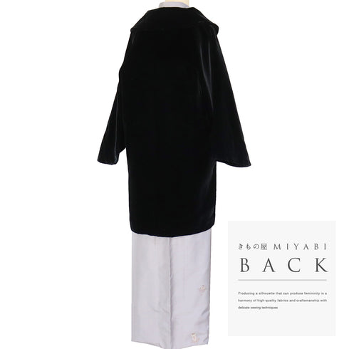 コート リサイクル 身丈86cm 裄68.5cm 袷 パイル生地 ラグラン袖 ブラック LLサイズ カジュアル 不明 Sランク