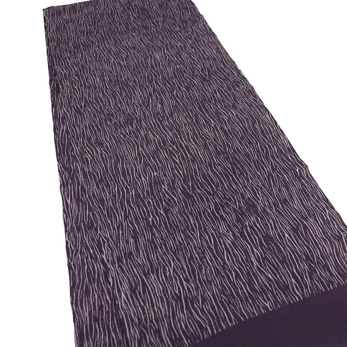 帯揚げ カジュアル ちりめん パープル 正絹 新品・未使用品