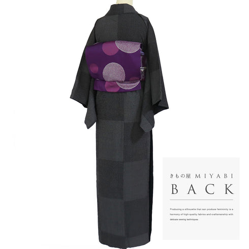 塩沢紬 リサイクル 身丈161cm 裄62.6cm 袷 絣柄 亀甲柄 ブラウン Lサイズ お洒落 カジュアル 正絹 広衿 Aランク