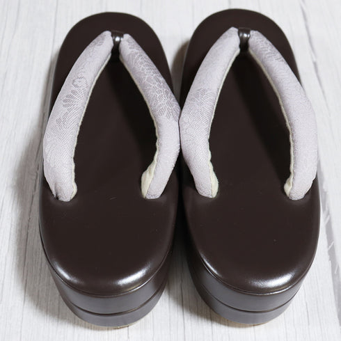 草履 新品 お洒落 ブラウン 新品・未使用品 山口美術織物監修