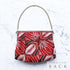 ビーズバック アンティーク 赤地 お洒落 カジュアル 横幅19cm 高さ13cm マチ5cm Bランク 和装小物 ZO-57