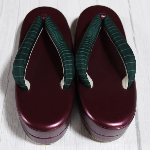 草履 新品 レッド 新品・未使用品 大島紬