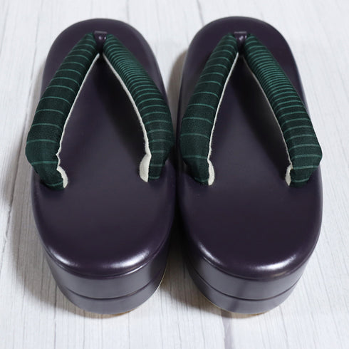 草履 新品 パープル 新品・未使用品 大島紬