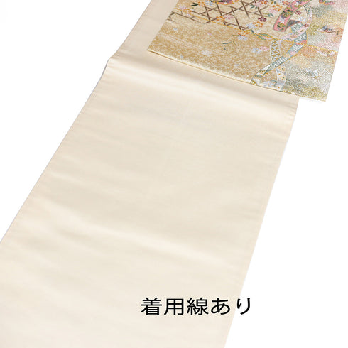 袋帯 リサイクル 帯丈440cm 六通 雪輪献上文様 華長寿祝絵図 証紙2365 ゴールド Mサイズ 正絹 Sランク フォーマル セミフォーマル