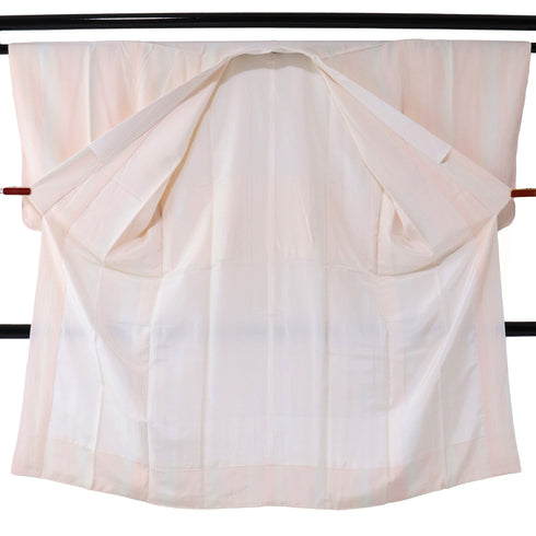 長襦袢 リサイクル 長襦袢 身丈124cm 裄65.6cm 袷 縦ぼかし柄 ピンク Mサイズ お洒落 正絹 Sランク