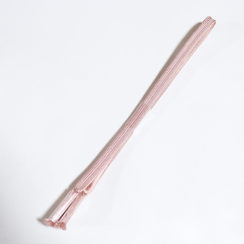 帯締め・帯揚げセット リサイクル 平組紐 ちりめん ピンク 正絹 新品・未使用品 花柄