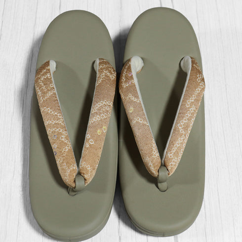 草履 新品 グリーン 新品・未使用品 藤娘きねたや