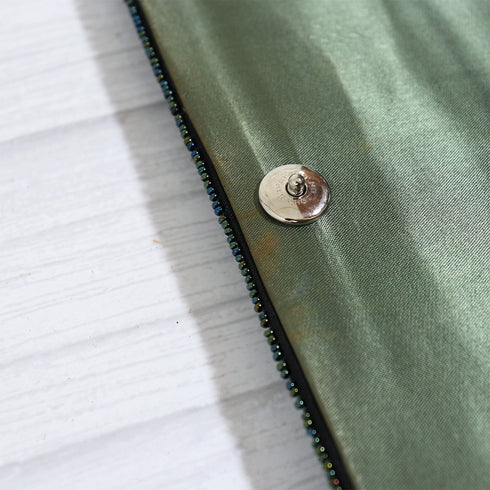 バッグ リサイクル ブラック ビーズ Aランク 花柄