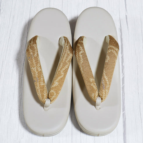 草履 新品 ホワイト 新品・未使用品 藤娘きねたや