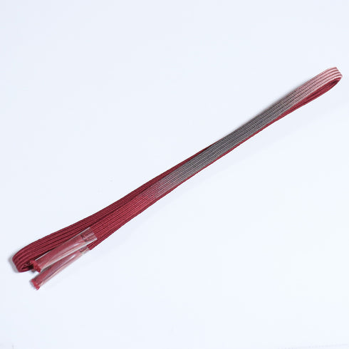帯締め・帯揚げセット リサイクル お洒落 平組紐 ちりめん ブラウン 正絹 新品・未使用品 花柄 ぼかし