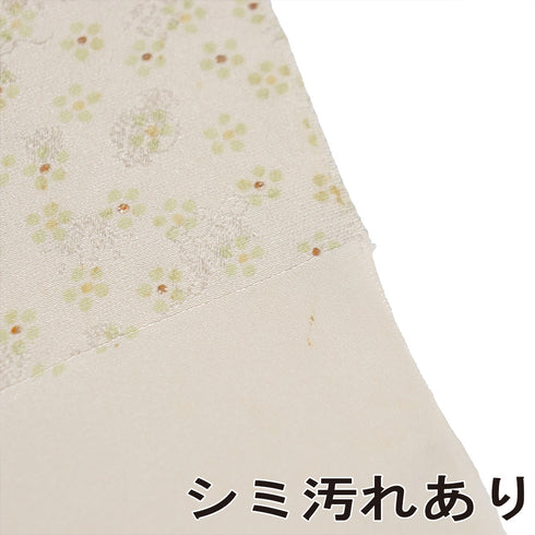 帯締め・帯揚げセット リサイクル 丸組紐 ちりめん 多色 正絹 Sランク 小花柄