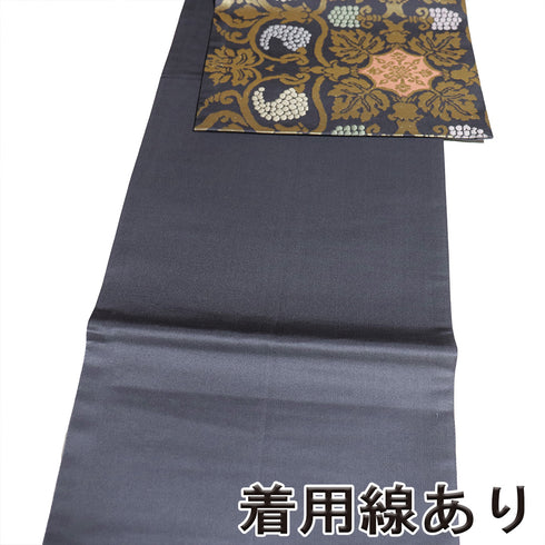 袋帯 リサイクル 帯丈440cm 全通 名物裂全通柄 グレー Mサイズ 正絹 Sランク セミフォーマル お洒落