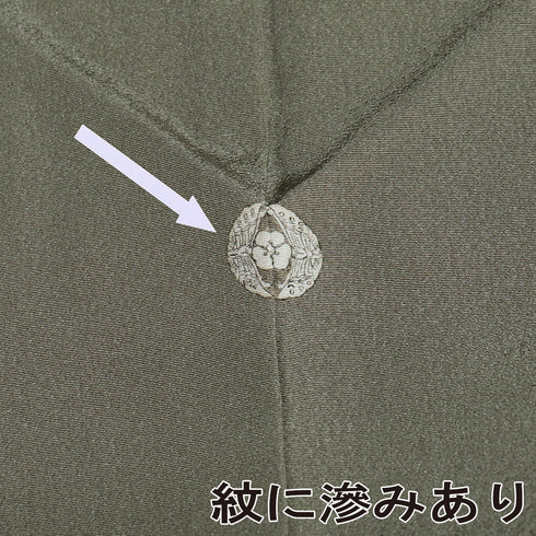 訪問着 リサイクル 身丈155.3cm 裄63.8cm 袷 京加賀友禅 百貫石峰作 パールトーン加工 花籠柄 グレー Sサイズ フォーマル セミフォーマル 一つ紋 正絹 広衿 Sランク