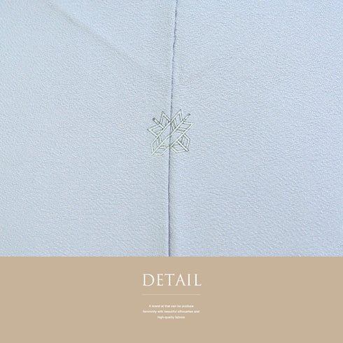 色留袖 リサイクル 身丈168.8cm 裄68.8cm 袷 違い矢柄 グレー LLサイズ 一つ紋 正絹 広衿 Aランク