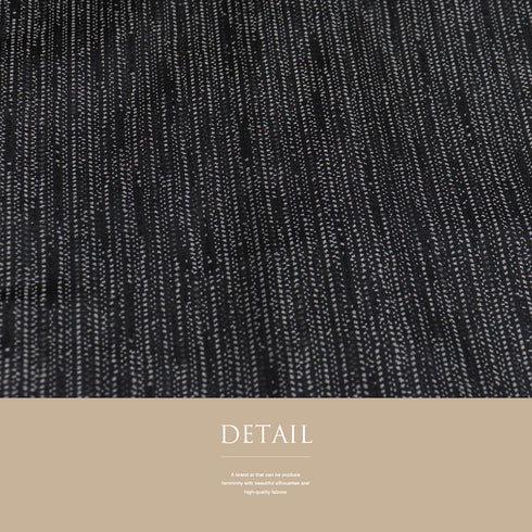 羽織 リサイクル 身丈100cm 裄67.6cm 袷 ロング丈 幾何学柄 地紋 ブラック Lサイズ お洒落 しつけ糸 正絹 未使用品