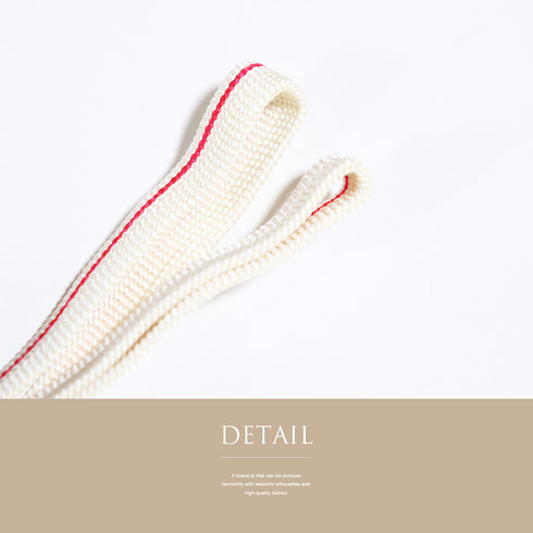 帯締め カジュアル 三分紐 ホワイト 正絹 新品・未使用品