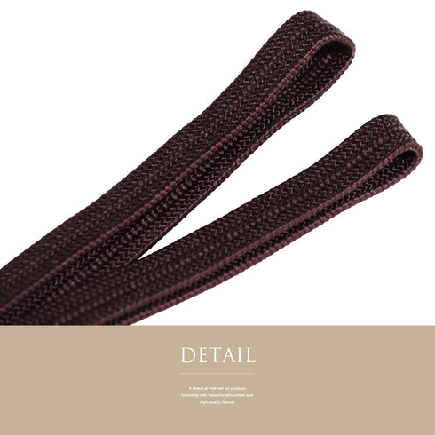 帯締め リサイクル カジュアル 三分紐 ブラウン 正絹 新品・未使用品 江戸組紐