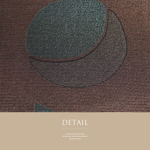 袋帯 リサイクル 帯丈432cm 六通 時代屋 幾何学模様 ブラウン Sサイズ 正絹 新品・未使用品ランク お洒落