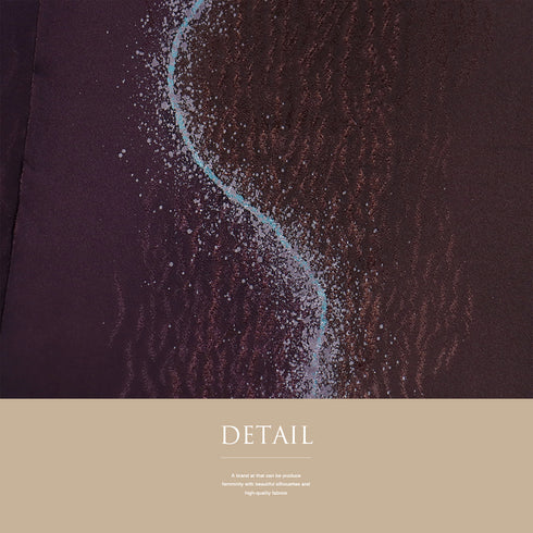 帯締め・帯揚げセット リサイクル お洒落 平組紐 ちりめん パープル 正絹 新品・未使用品 柳粋庵