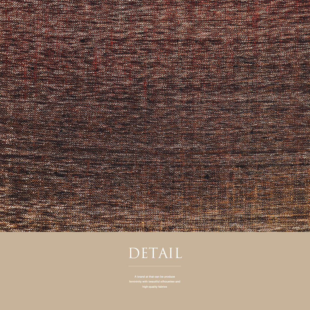 リサイクル名古屋帯 帯丈357cm 全通 金ラメ 華翔苑 ブラウン S