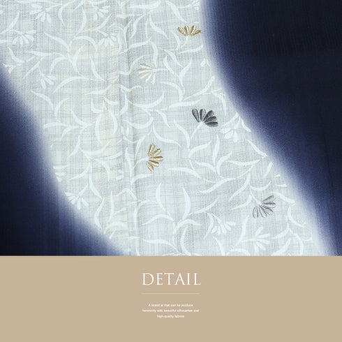 付下げ リサイクル 身丈165.5cm 裄66.8cm 袷 刺繍 ネイビー LLサイズ お洒落 正絹 広衿 Aランク