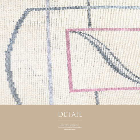 名古屋帯 リサイクル 帯丈31.2cm 六通 夏帯 デザイン柄 八寸 ベージュ SSサイズ 不明 Aランク お洒落 カジュアル