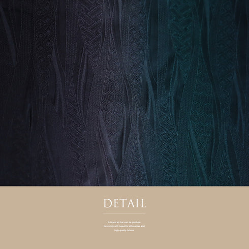 道中着 リサイクル 身丈16.5cm 裄63.6cm 袷 ロング丈 地紋 グリーン Sサイズ お洒落 正絹 Sランク